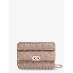 Rockstud Spike leathercrossbody bag with iconic all-over studs