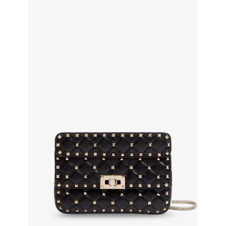 Rockstud Spike leather crossbody bag with iconic all-over studs