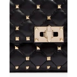 Rockstud Spike leather crossbody bag with iconic all-over studs