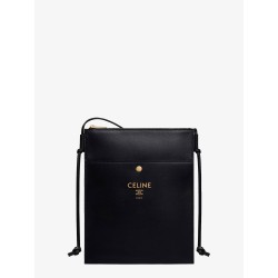 Sharp leather crossbody with logo on the front