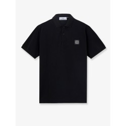 Stretch organic cotton polo shirt