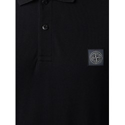 Stretch organic cotton polo shirt