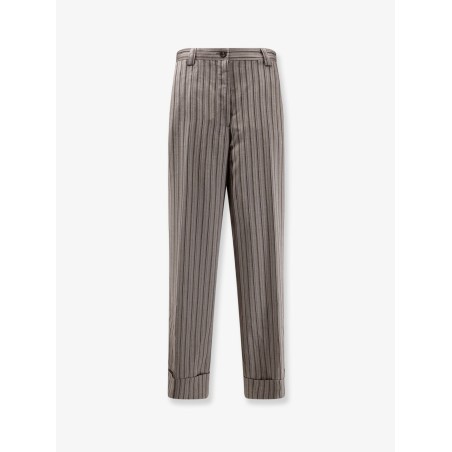 Pakora viscose trousers with striped motif