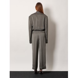 Pakora viscose trousers with striped motif