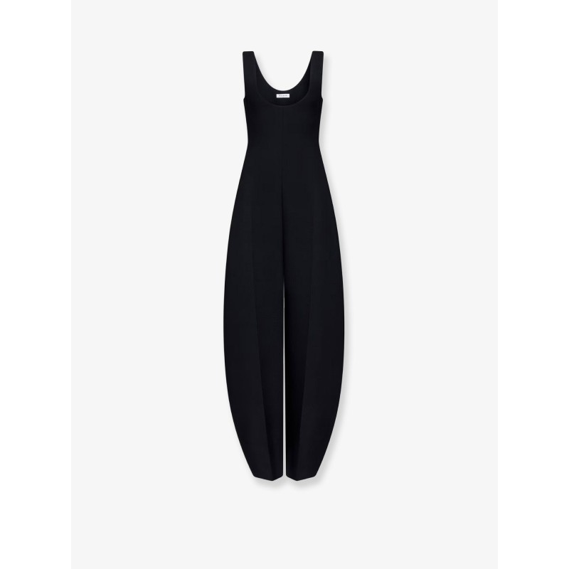 Round virgin wool jumpsuit