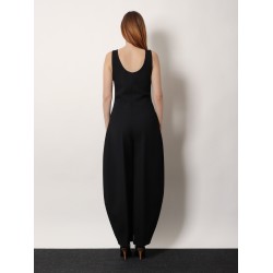 Round virgin wool jumpsuit