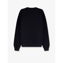 Cotton sweatshirt with frontal embossed logo