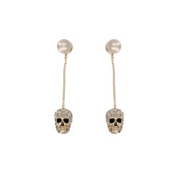 "SKULL" DANGLE EARRINGS