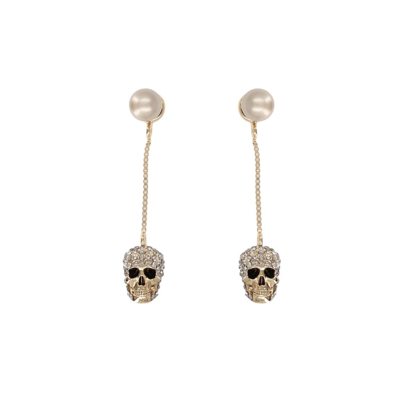 "SKULL" DANGLE EARRINGS