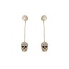 "SKULL" DANGLE EARRINGS