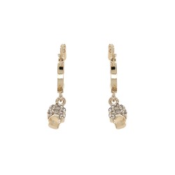 "SKULL" HOOP EARRINGS