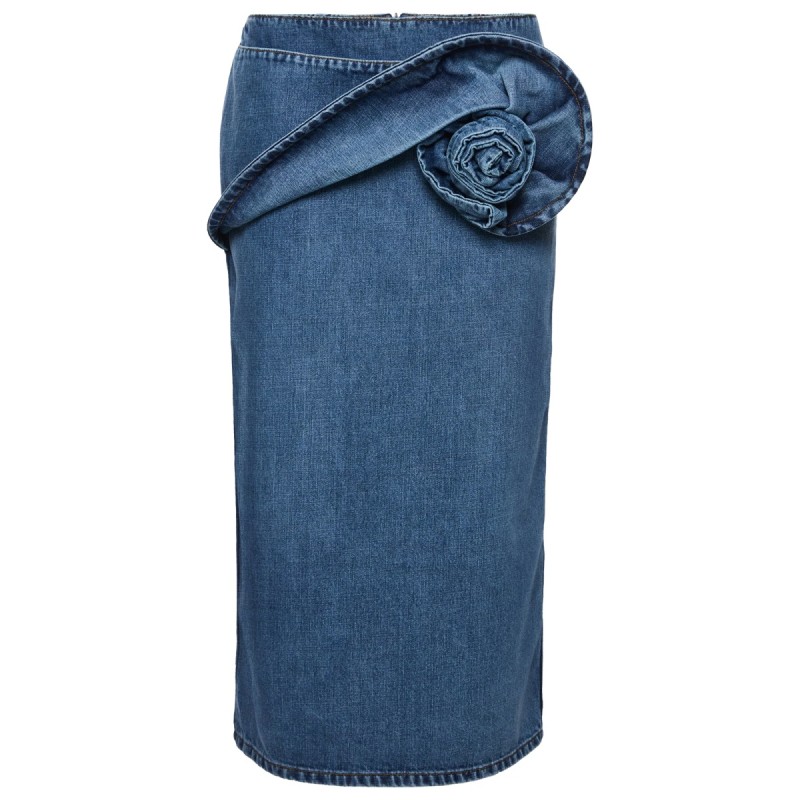 DENIM MIDI SKIRT