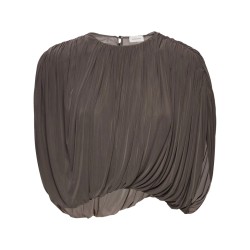 DRAPED CUPRO TOP