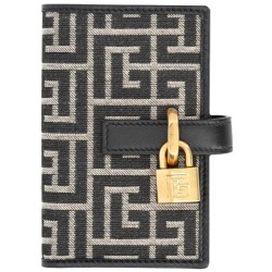 MONOGRAM CARD HOLDER WITH PADLOCK