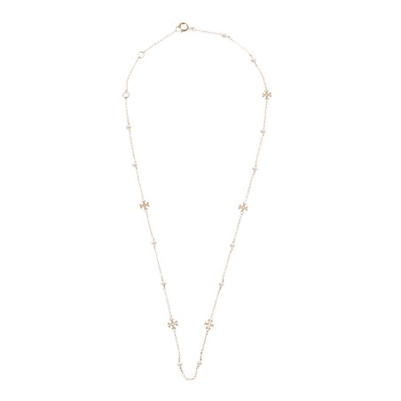 COLLANA "KIRA" CON LOGO E PERLE