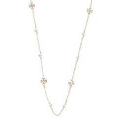 COLLANA "KIRA" CON LOGO E PERLE