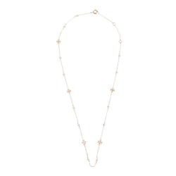 COLLANA "KIRA" CON LOGO E PERLE