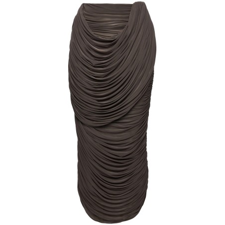 CUPRO MIDI SKIRT