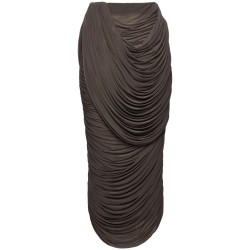 CUPRO MIDI SKIRT