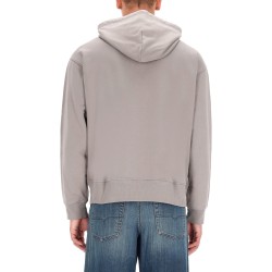 SWEATSHIRT WITH LOGO AND HOOD