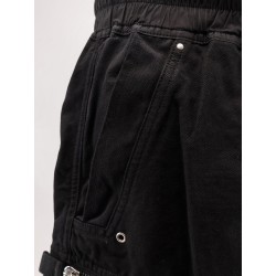 Denim cargo Bermuda shorts