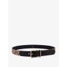 Leather belt with all-over Dior Oblique logo