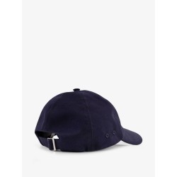 Cotton hat with embroidered logo on the front