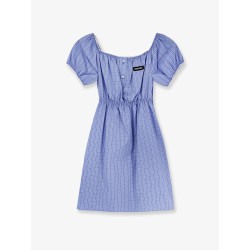 Madras cotton mini dress