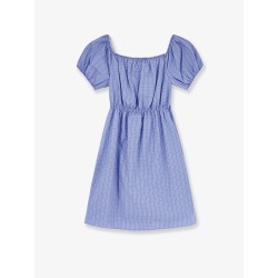 Madras cotton mini dress