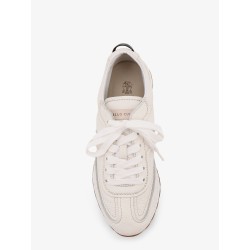 Leather sneakers with Monili on the back