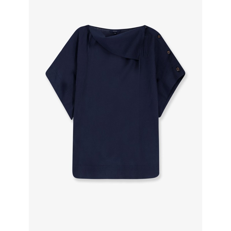 Issa top in linen blend