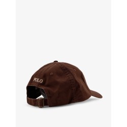 Cotton hat with embroidered logo on the front