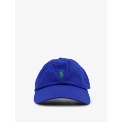 Cotton hat with embroidered logo on the front