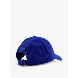 Cotton hat with embroidered logo on the front