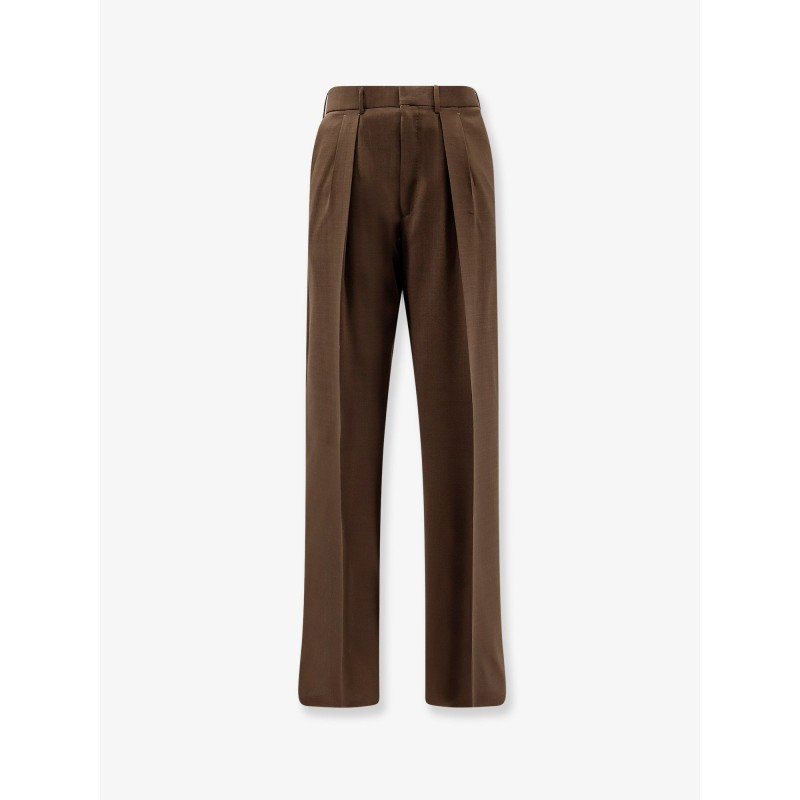 Wool trousers with pinces