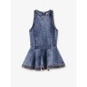 Peplum Denim Top