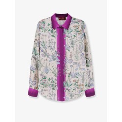 Printed silk shirt