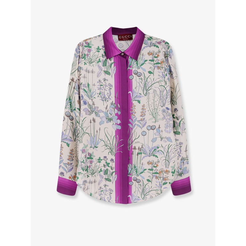 Printed silk shirt
