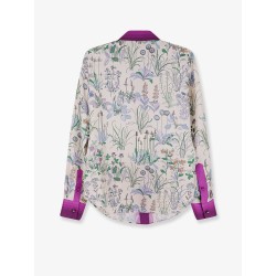 Printed silk shirt