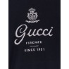 Silk and linen sweater with Gucci Firenze Since 1921 inlay