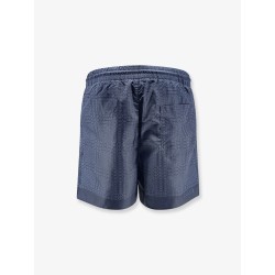 Nylon swim trunks with all-over Gucci Incrocio print