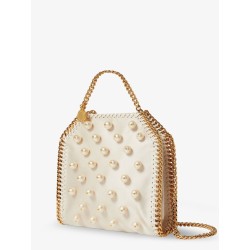 Falabella satin crossbody bag with vegan pearl detail