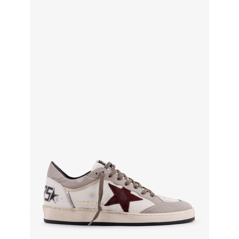 Ballstar leather sneakers with suede inserts