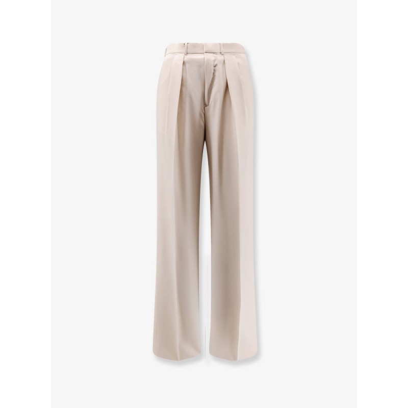 Wool, cashmere and silk trousers
