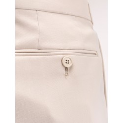 Wool, cashmere and silk trousers