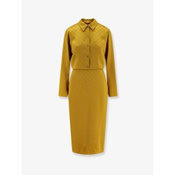 GG satin Chemisier Dress