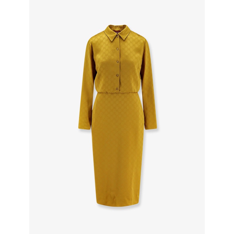 GG satin Chemisier Dress