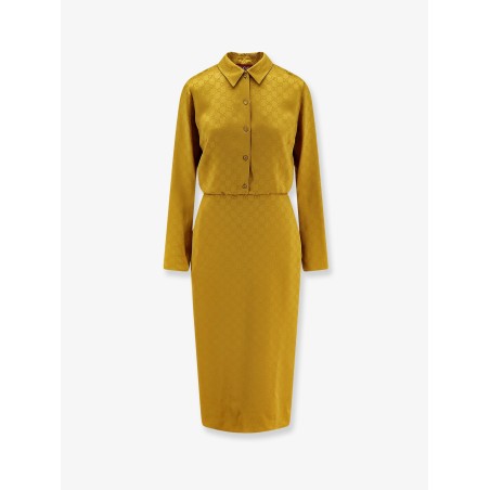 GG satin Chemisier Dress