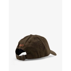 Cotton hat with embroidered logo on the front