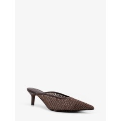 Leather sandals with Monili detail